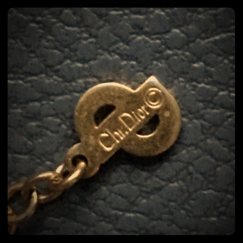 Dior gold necklace. Onyx and Black diamonds